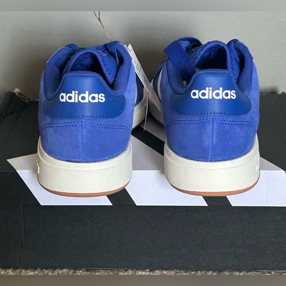 Adidas Royal Blue and White Grand Court Base 00s Sneakers Mens size 9 - Picture 3 of 11